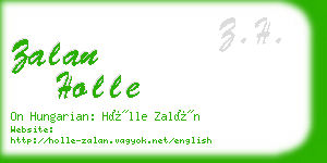 zalan holle business card